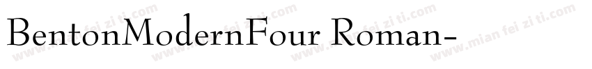 BentonModernFour Roman字体转换
